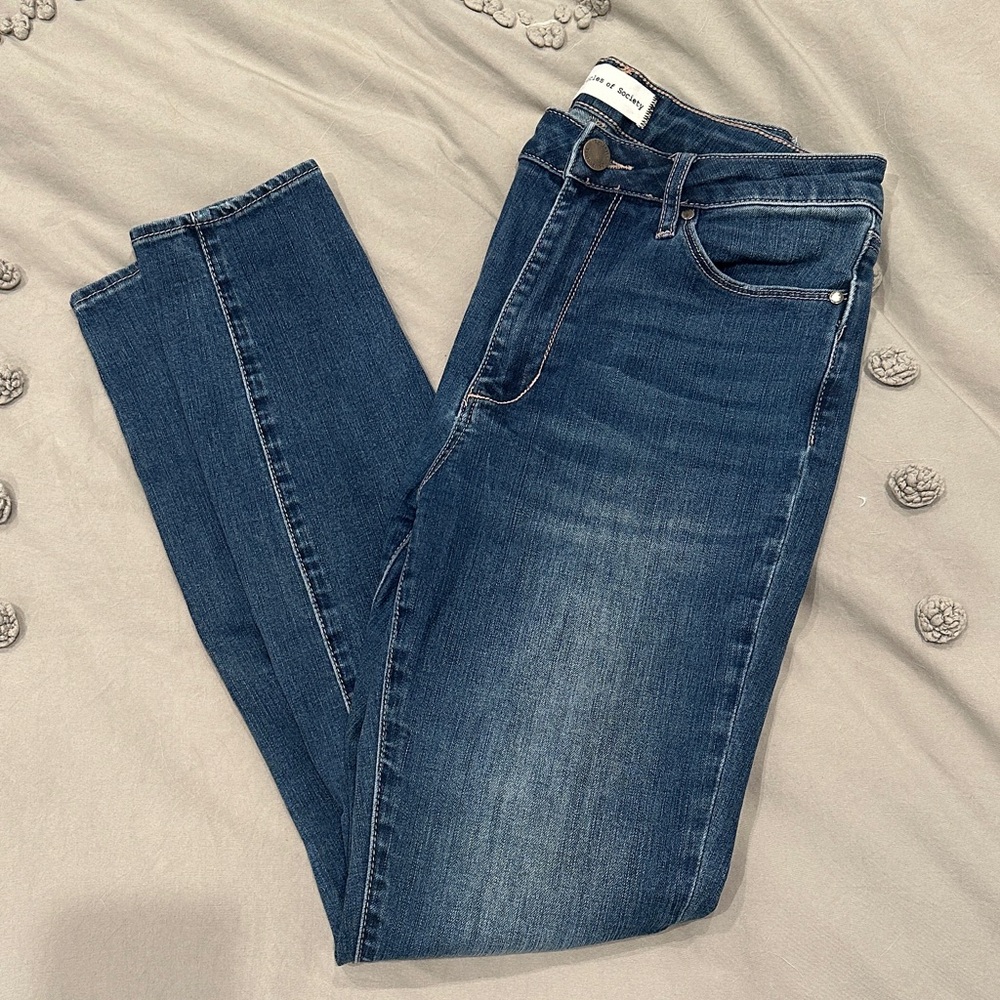Articles Of Society Women's Deep Blue Skinny Jeans
